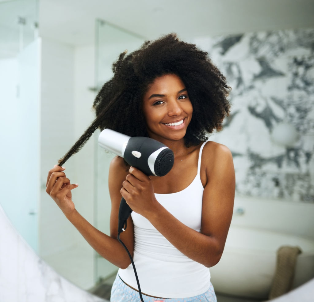 blow dryer with comb for black hair